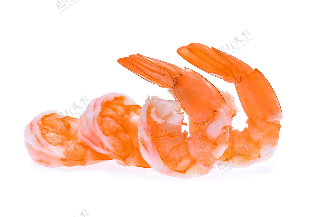 准备白面虾对虾烹饪海鲜