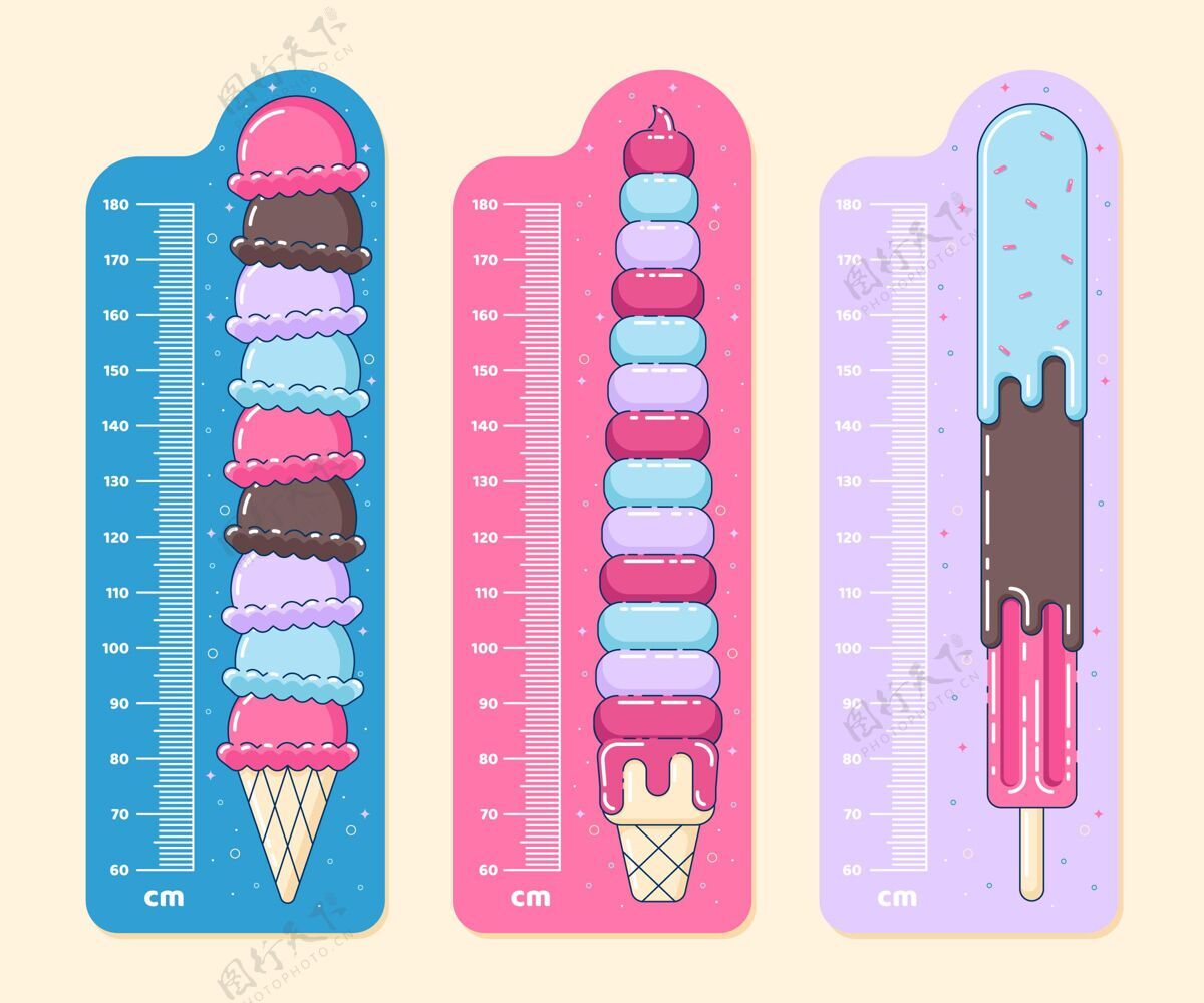 高平面设计高度表测量米冰淇淋
