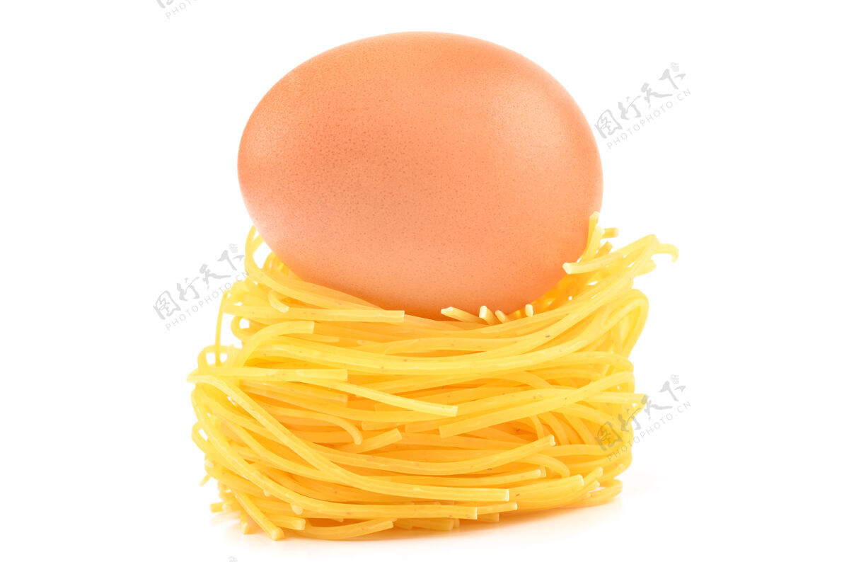 Nobody鸡蛋和意大利面配料文化黄色