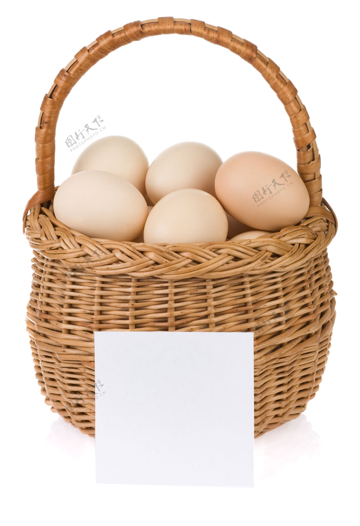 鸡蛋鸡蛋和篮子都是白色的白的生的堆