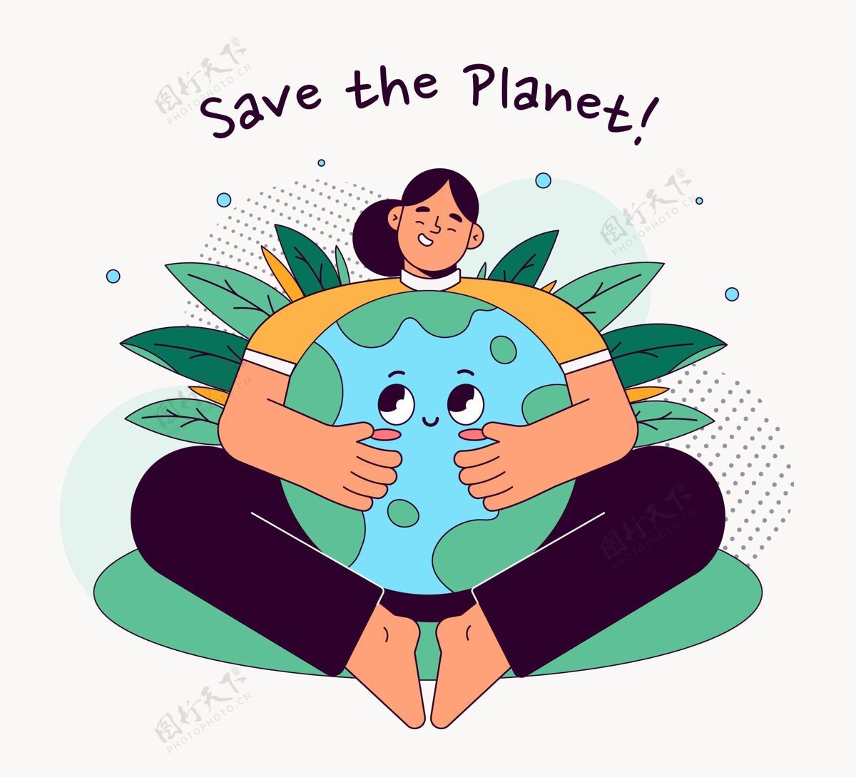 环境日平面世界环境日拯救地球插图自然花卉国际