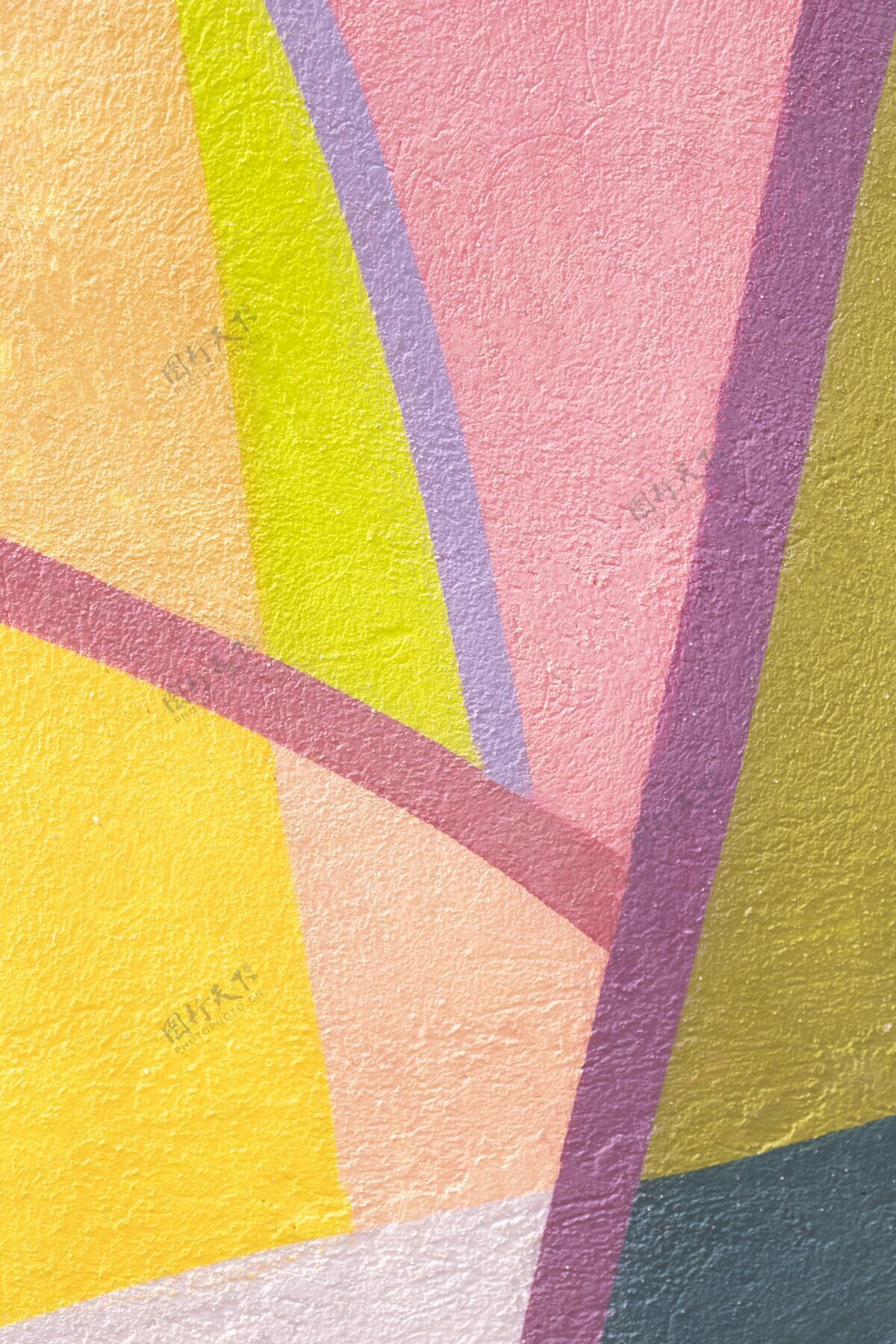 建筑五颜六色的墙背景抽象纹理城市