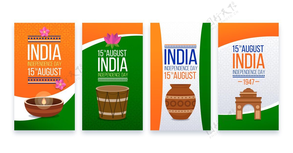 印度平面印度独立日instagram故事集分类自由爱国