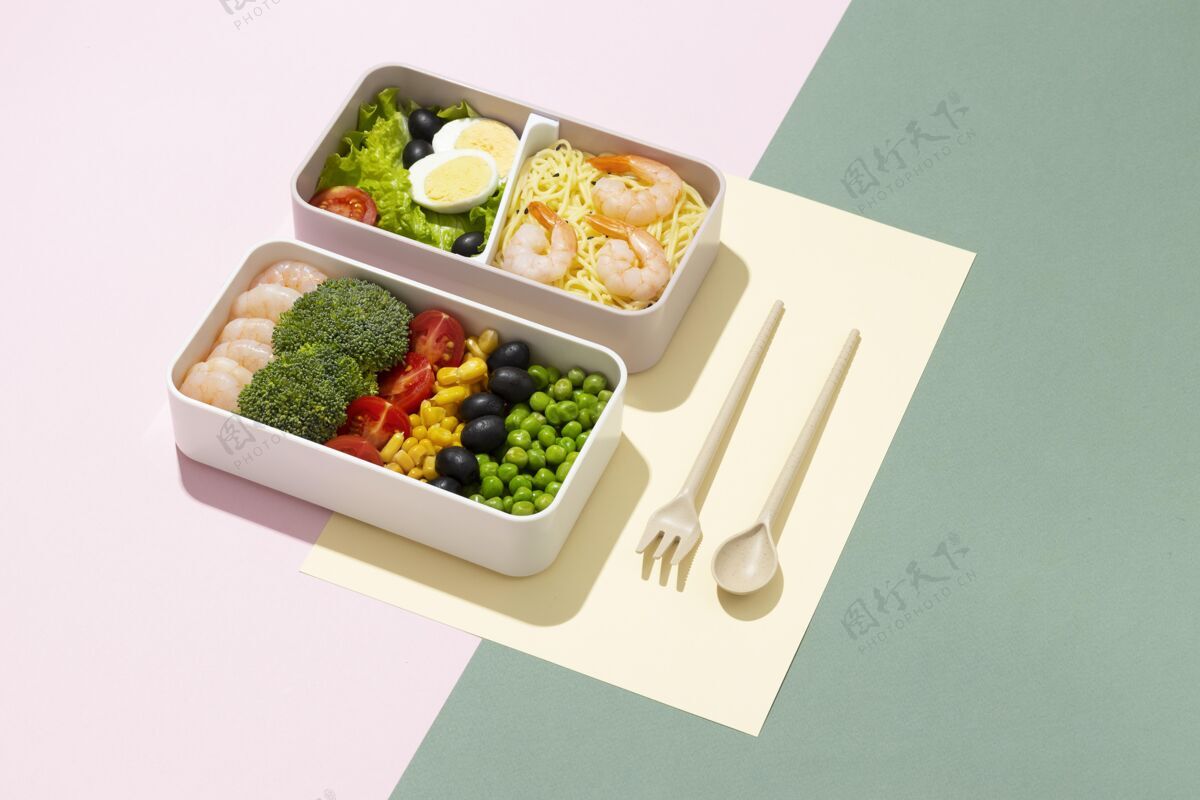 亚洲最小的便当盒组成营养午餐组成