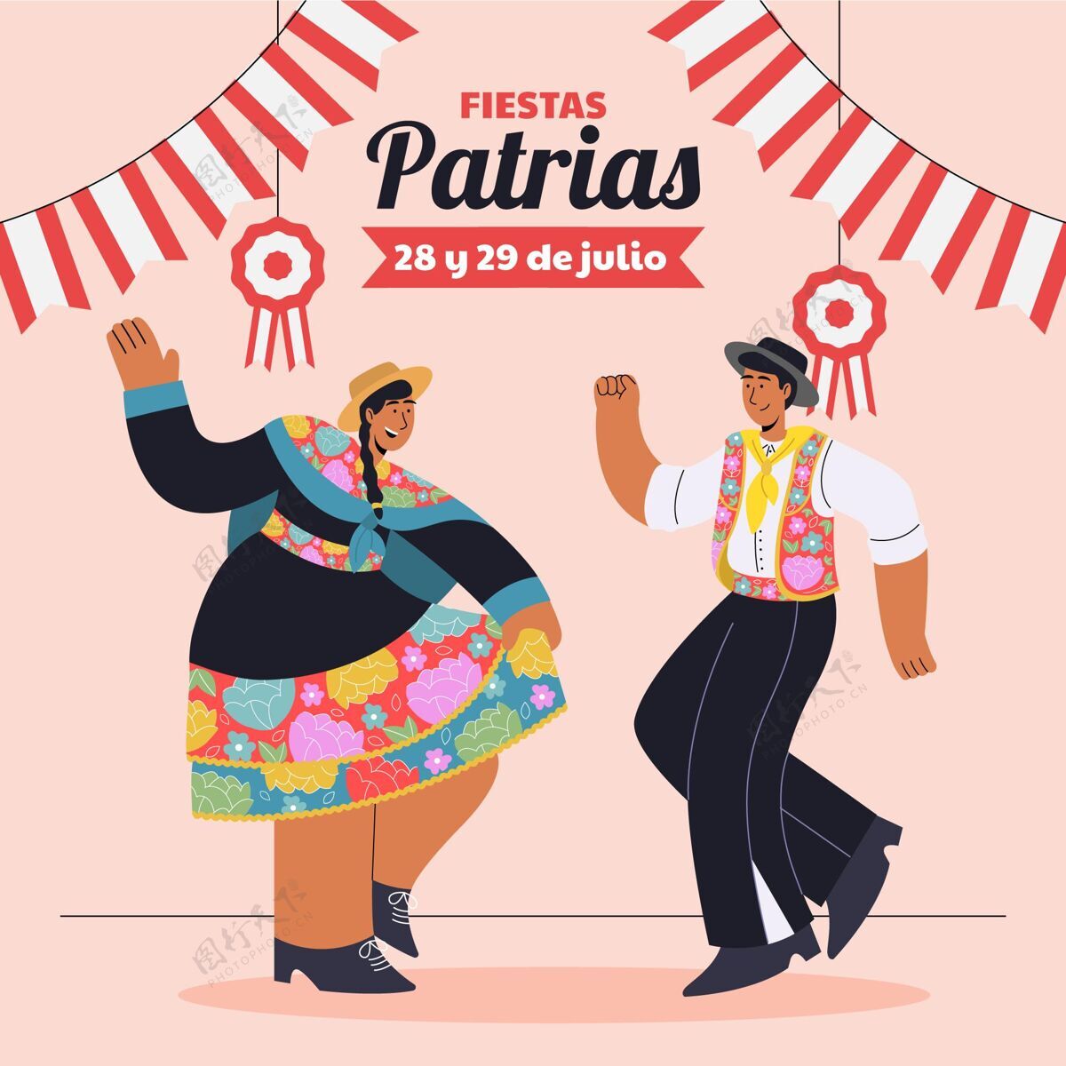 秘鲁平节帕特里亚斯秘鲁插画平面设计玫瑰活动