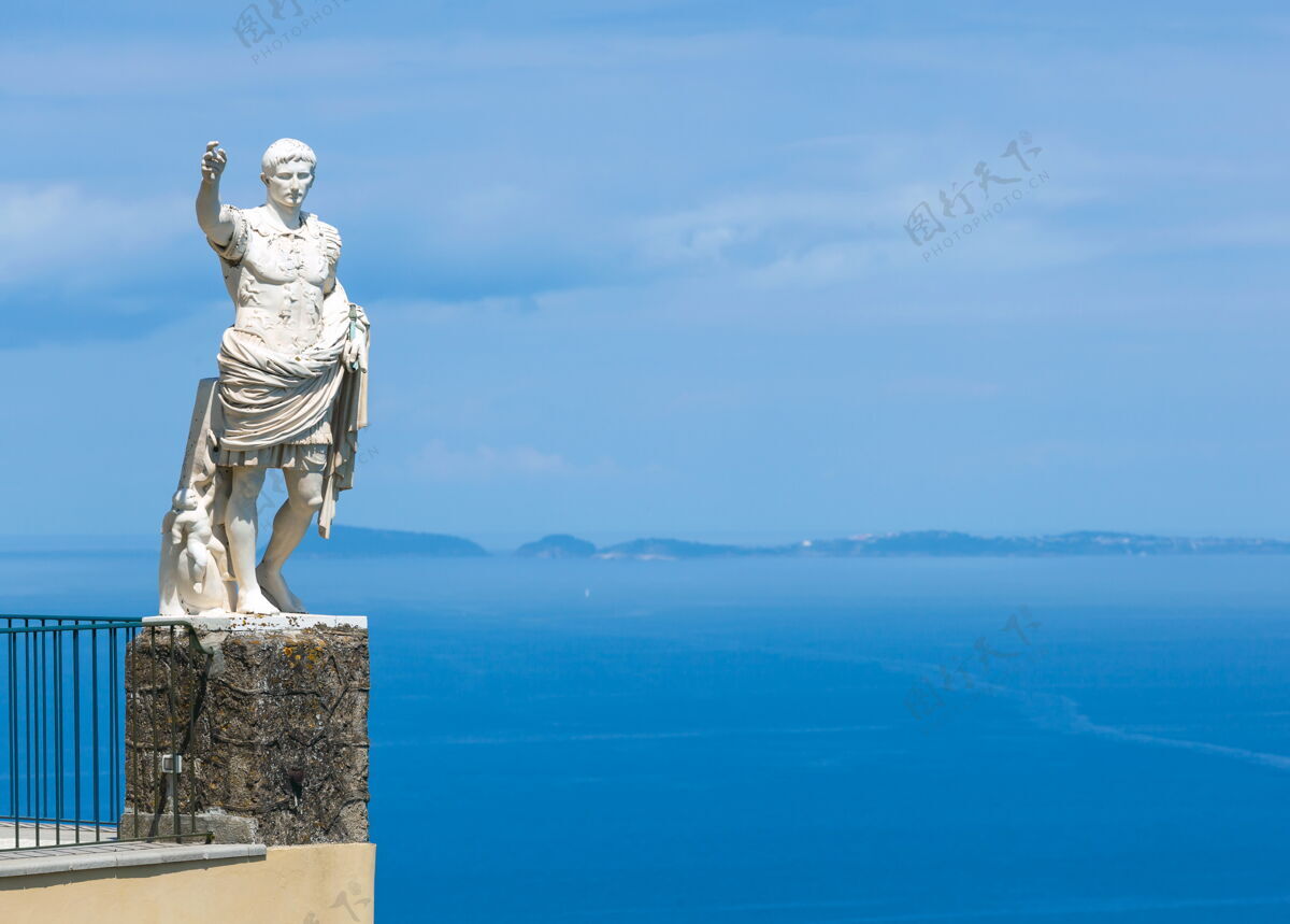 岛屿奥古斯都雕像 阿纳卡普里 卡普里岛 意大利意大利高风景