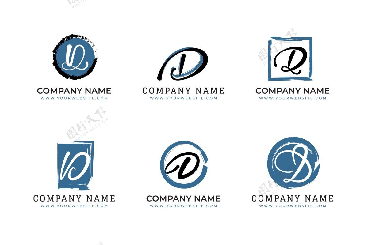Logo手绘d标志系列手绘Brand公司Logo