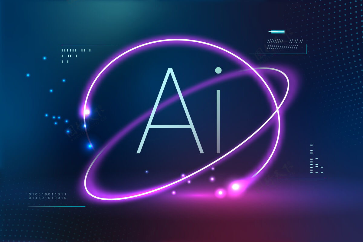 技术Ai未来科技背景符号未来网络