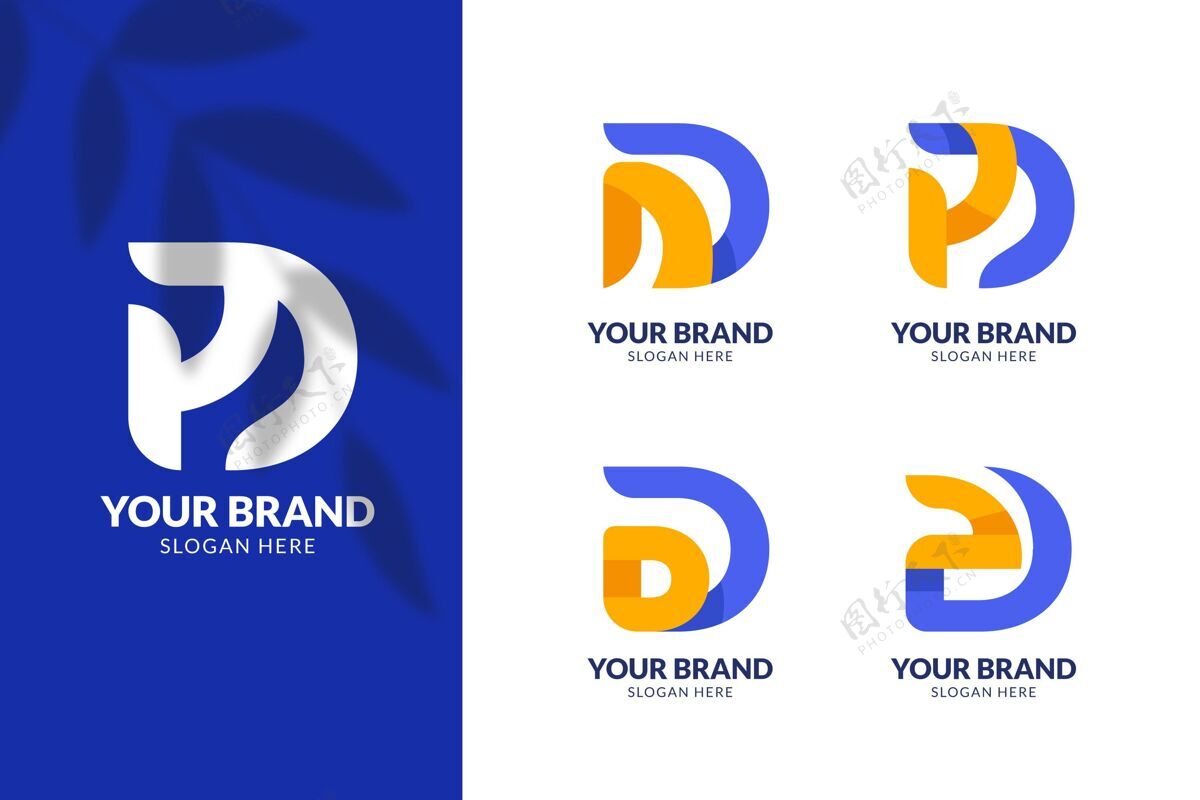 企业标志收集平面d标志模板品牌D标志企业标志