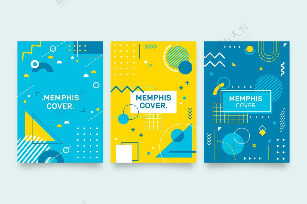 孟菲斯几何形状孟菲斯设计封面包孟菲斯设计设计彩色