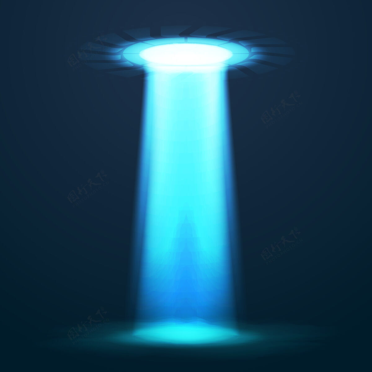 背景不明飞行物光外星人天空光束不明飞行物宇宙飞船光束 飞碟不明飞行物飞行插图不明身份外星人蓝色