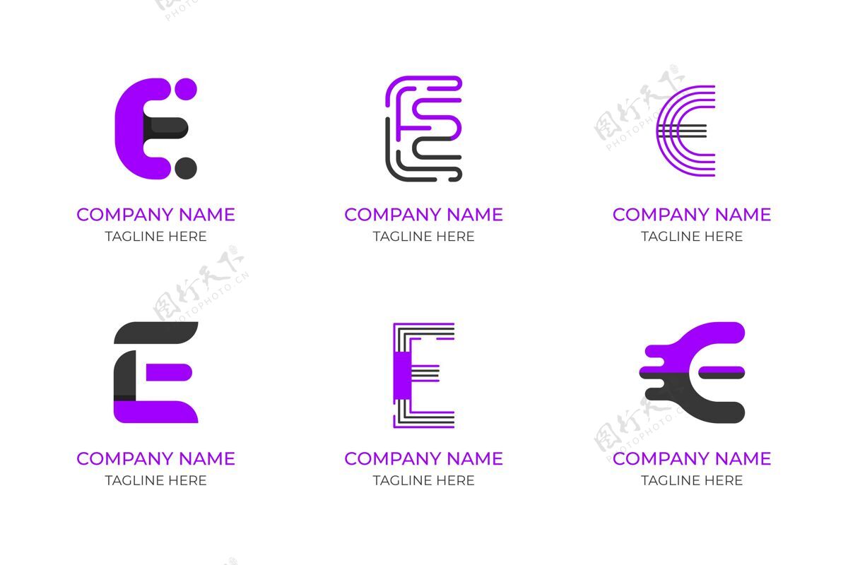 Company平面设计e标志套装BusinessBusinessLogoCompanyLogo