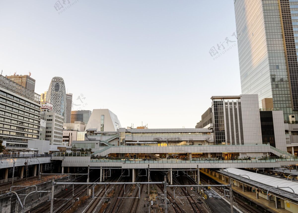 城市城市景观日本铁路景观城市水平