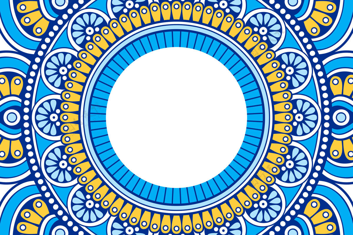 阿拉伯语装饰美丽的背景几何圆元素纺织品皇家装饰