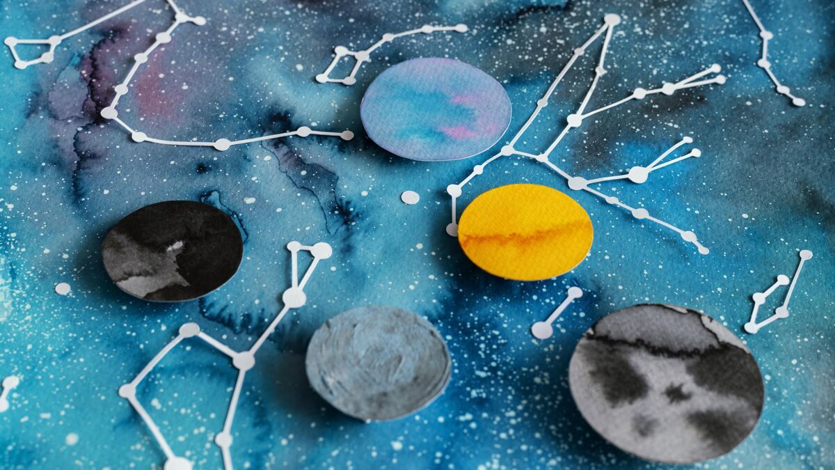星系创意纸行星作文排列恒星艺术