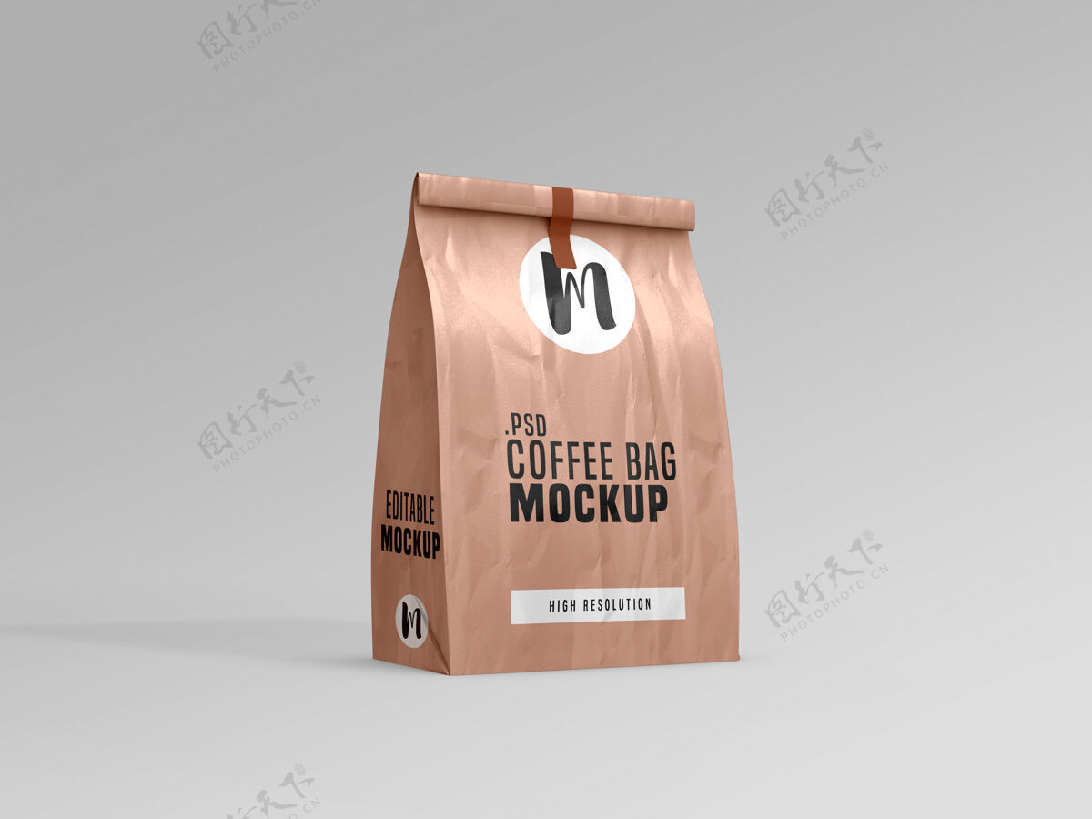 产品咖啡袋包装模型回收袋子包装