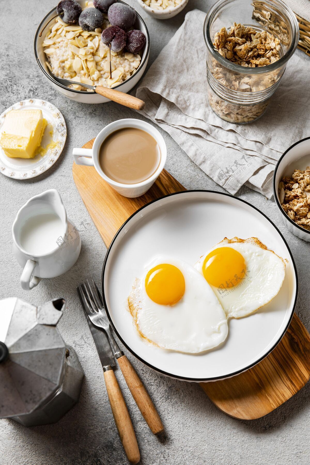 吃俯瞰营养早餐餐组成早餐营养分类