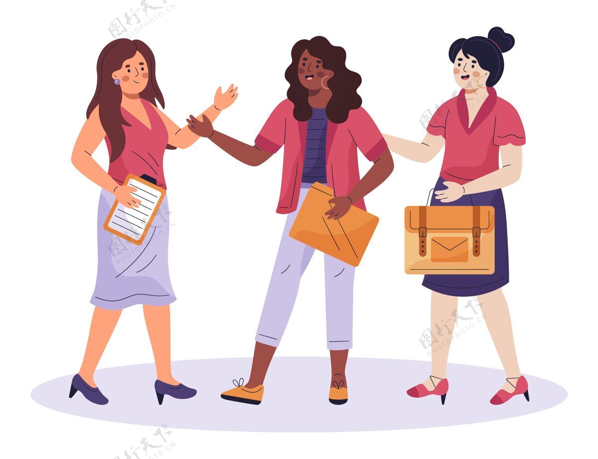 商业平淡自信的女企业家插图插图女企业家启发