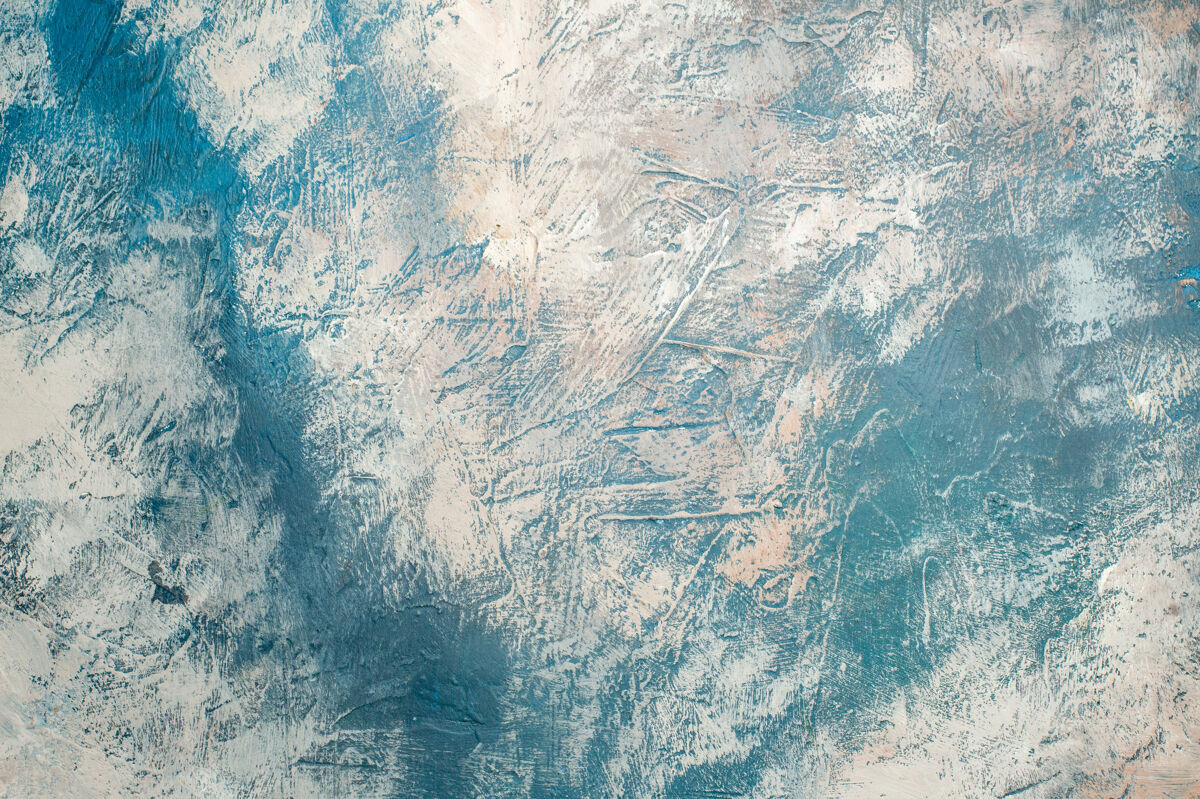 古董顶视图蓝白背景复制空间油漆冰表面