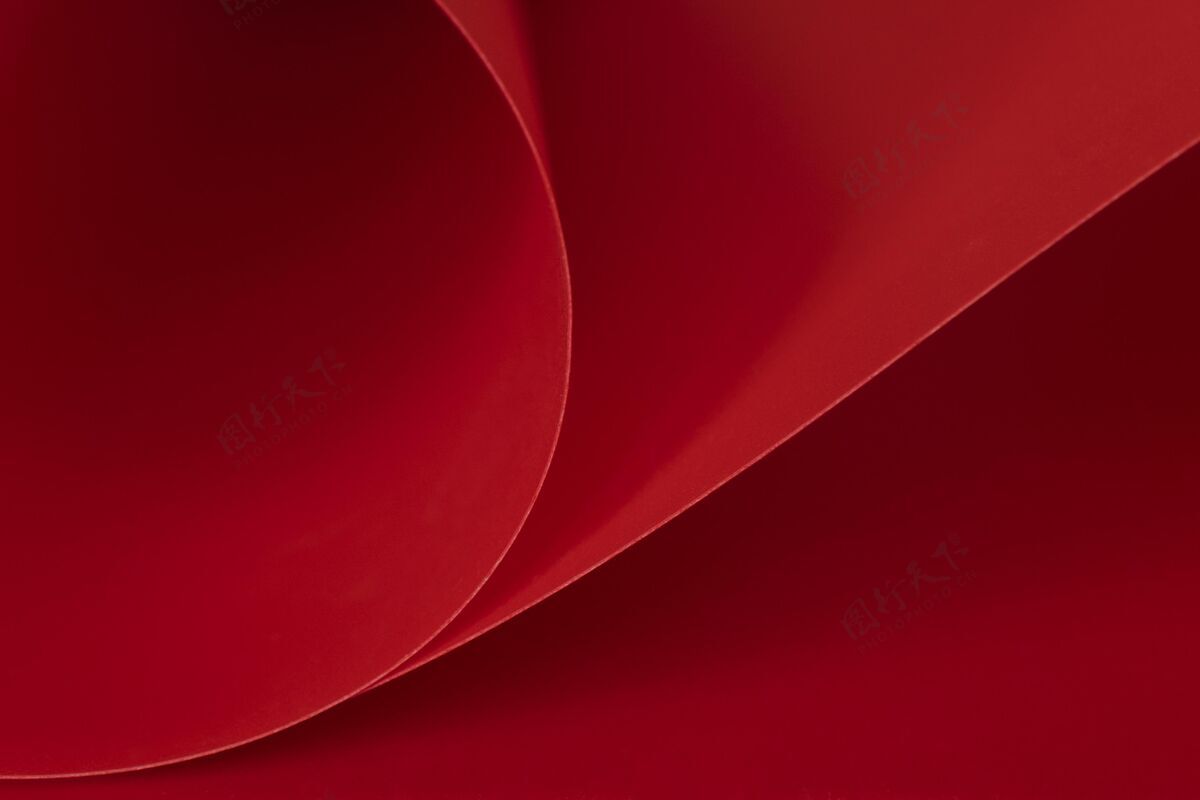 印刷优雅的红纸复制空间空白室内彩色