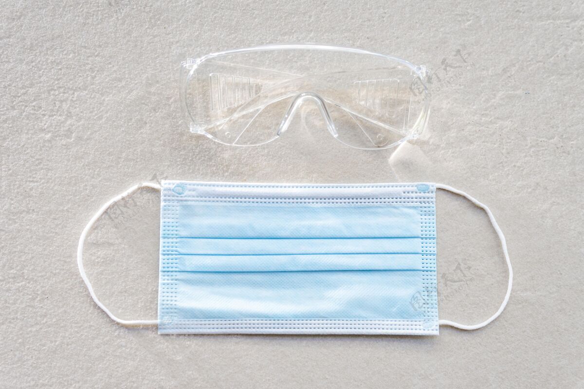 医疗面罩安全建筑眼镜和医用面罩防护建筑防护