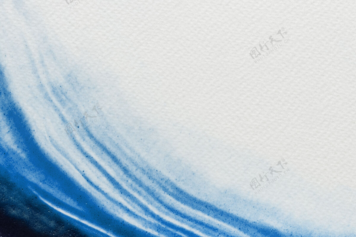 海洋蓝色水彩笔绘画笔划污点