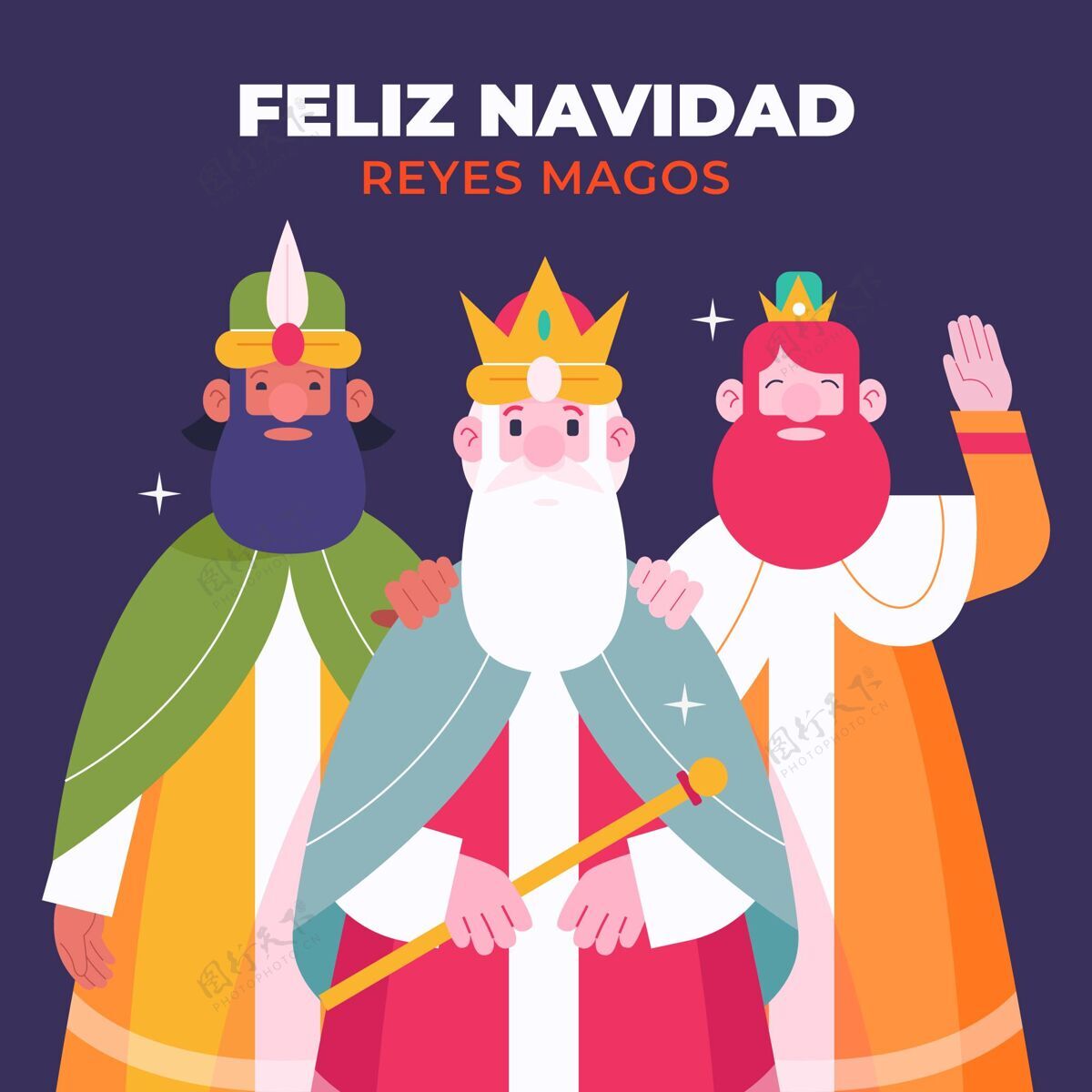 宗教平面设计reyesmagos插图瑞斯设计节日